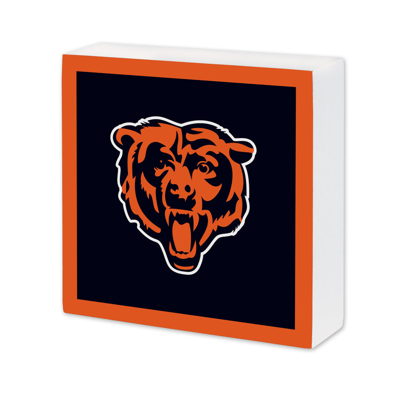 Chicago Bears 6X6 Wood Sign