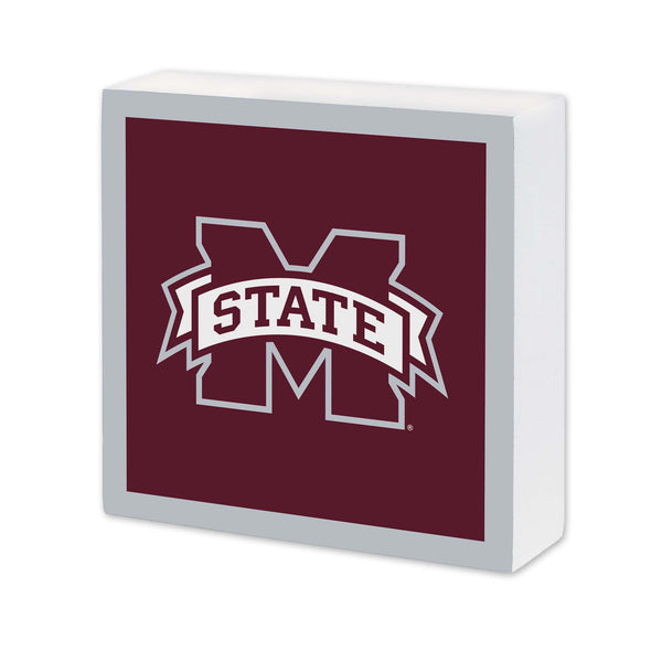 Mississippi State Bulldogs 6X6 Wood Sign