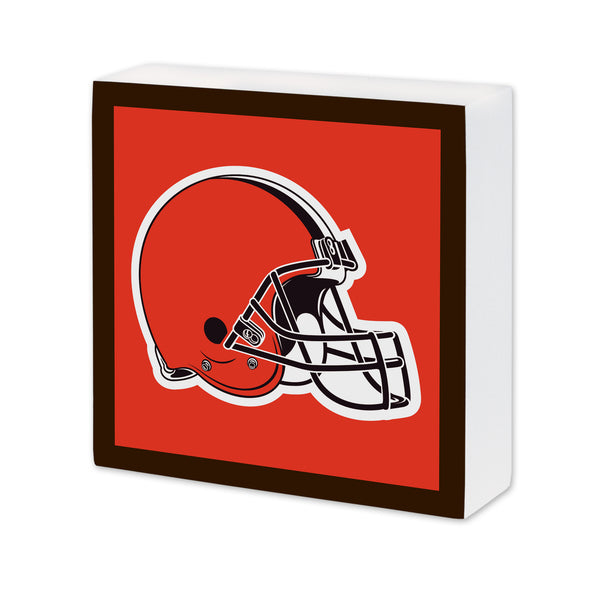 Cleveland Browns 6X6 Wood Sign