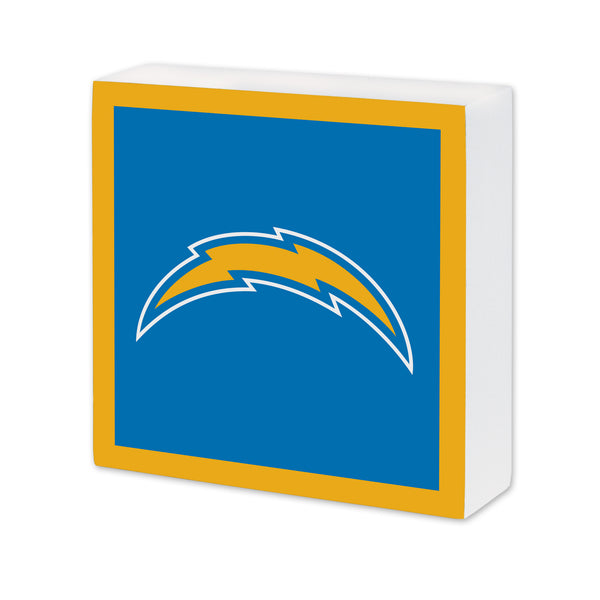 Los Angeles Chargers 6X6 Wood Sign