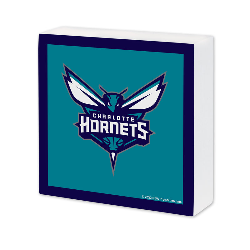 Charlotte Hornets 6X6 Wood Sign