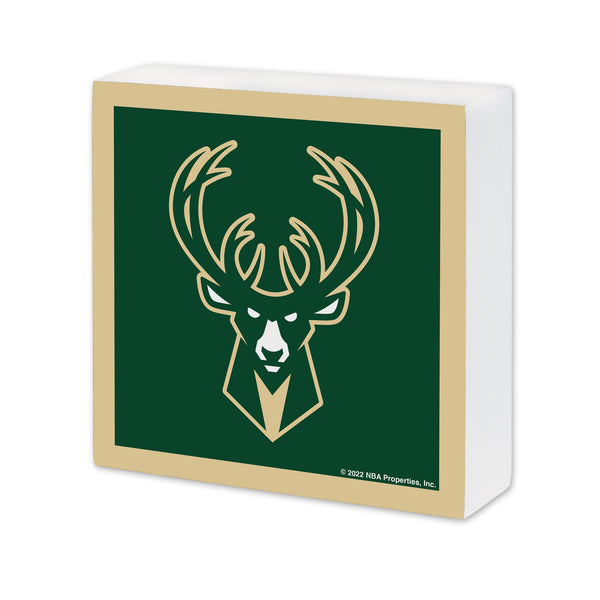 Milwaukee Bucks 6X6 Wood Sign