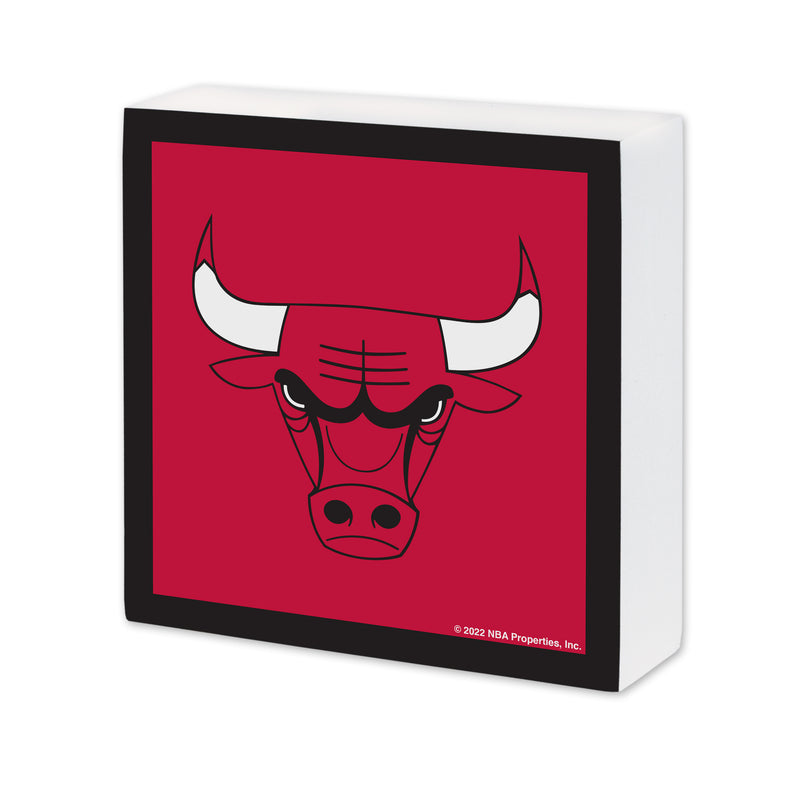 Chicago Bulls 6X6 Wood Sign