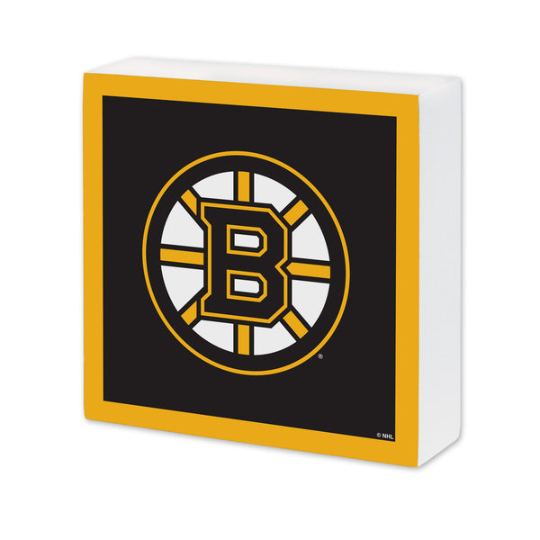 Boston Bruins 6X6 Wood Sign