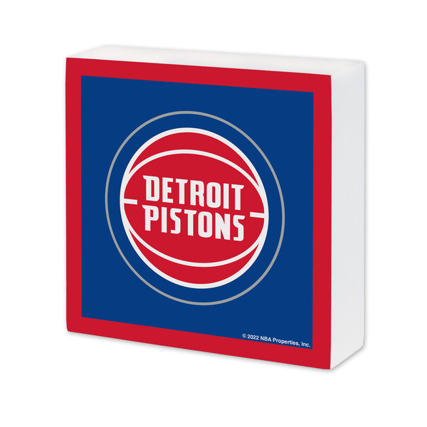 Detroit Pistons 6X6 Wood Sign