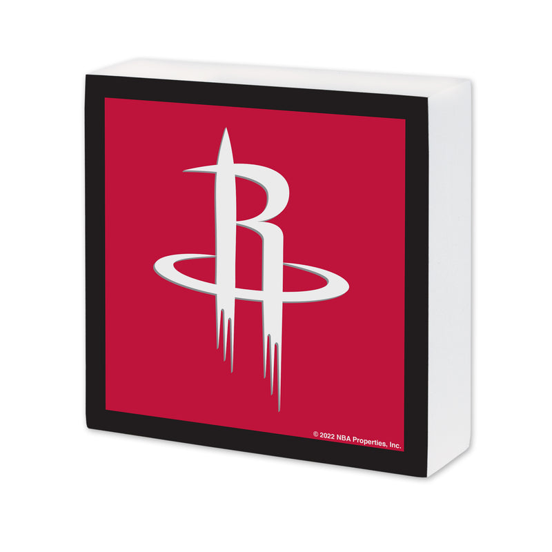 Houston Rockets 6X6 Wood Sign